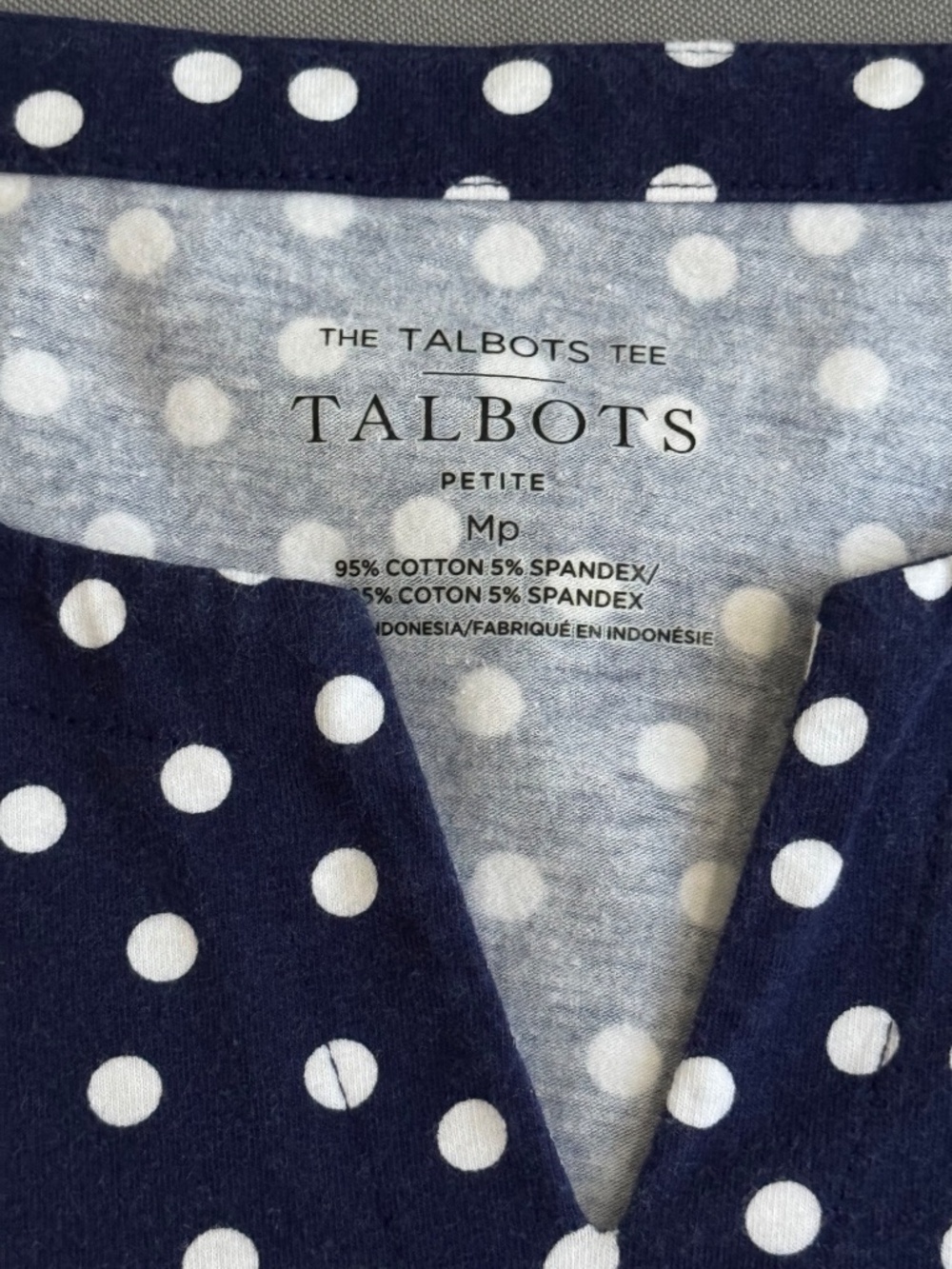 Talbot's Short sleeve The Talbots Tee top Size Medium Petite - Picture 3 of 5